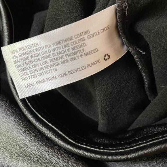 Large black faux leather leggings A NEW DAY - Picture 7 of 9